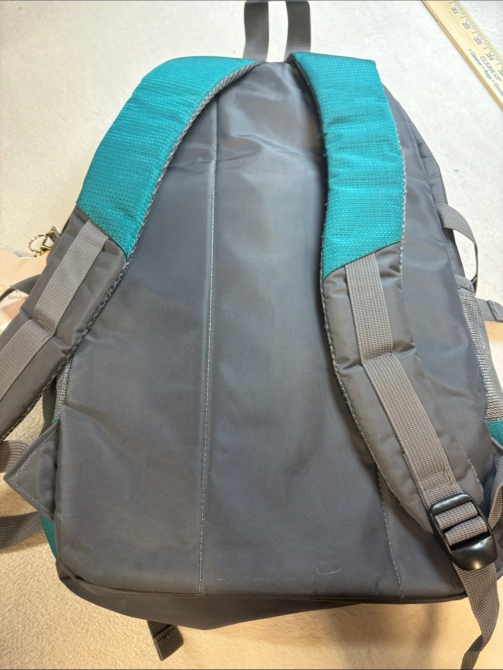 Dejuno Teal and Gray Women's Backpack - Everyday Travel Pack